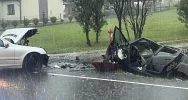 Wypadek w Dobrej: 4 ranne osoby trafiły do szpitala - zdjęcie 3