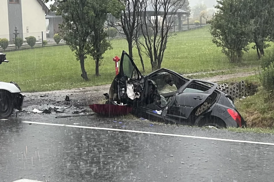 Wypadek w Dobrej: 4 ranne osoby trafiły do szpitala - zdjęcie 5