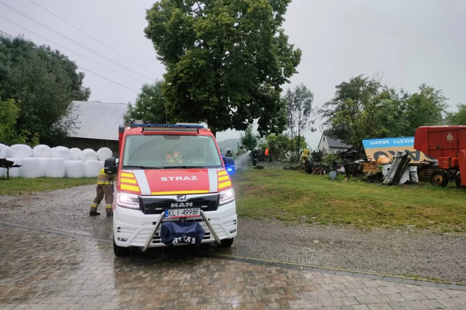 Uderzenie pioruna przyczyną pożaru - zdjęcie 3