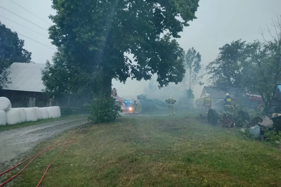 Uderzenie pioruna przyczyną pożaru - zdjęcie 4