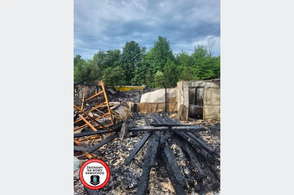 Spłonęło 180 kur i wyposażenie stolarni - zdjęcie 2