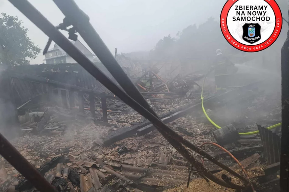 Spłonęło 180 kur i wyposażenie stolarni - zdjęcie 4