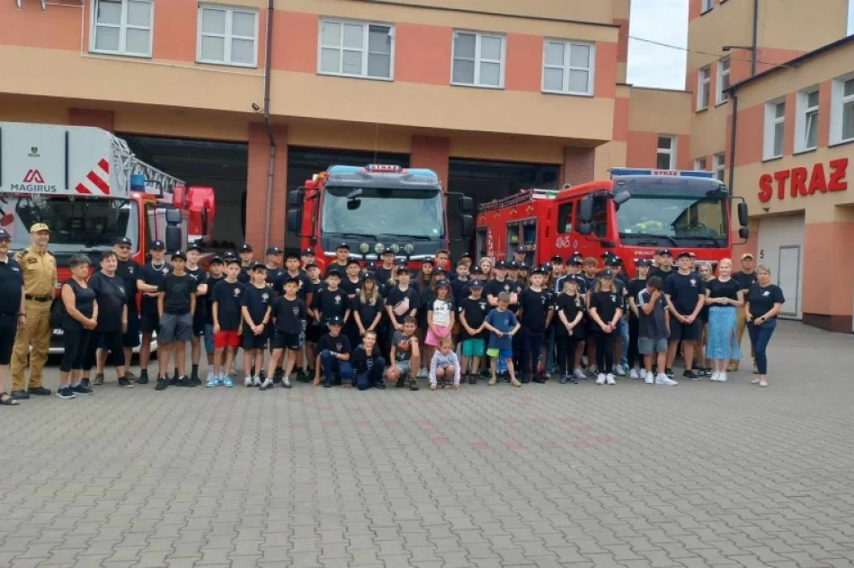 Młodzież z drużyn pożarniczych na wakacyjnym obozie  - zdjęcie 10