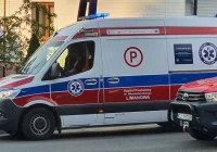 Potrącenie na drodze powiatowej - zdjęcie główne