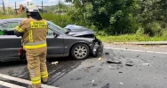 Czołowe zderzenie samochodów - jest nagranie - zdjęcie 3