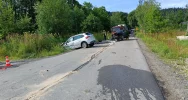 Groźnie wyglądające zderzenie czołowe - zdjęcie 5