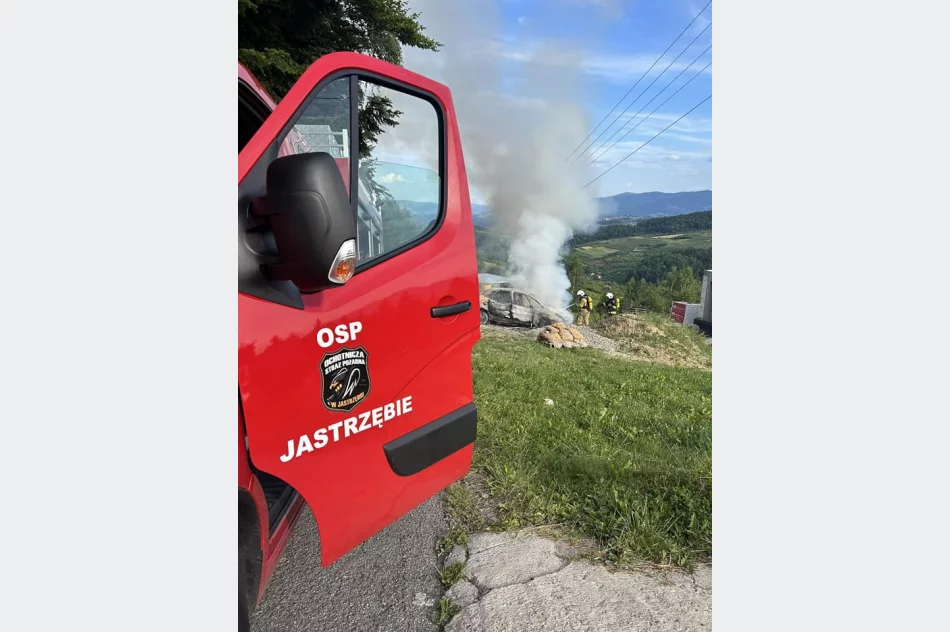 Spłonął samochód osobowy - zdjęcie 4