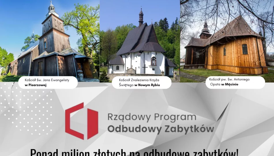 Ponad milion złotych na odbudowę zabytków - zdjęcie 1