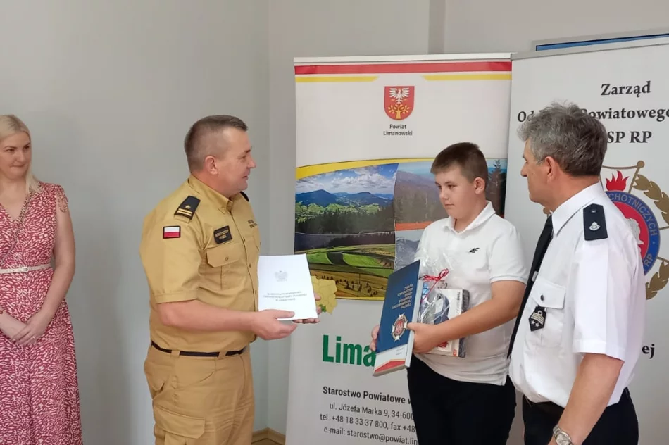 Młody strażak wyróżniony za ogólnopolski sukces  - zdjęcie 5