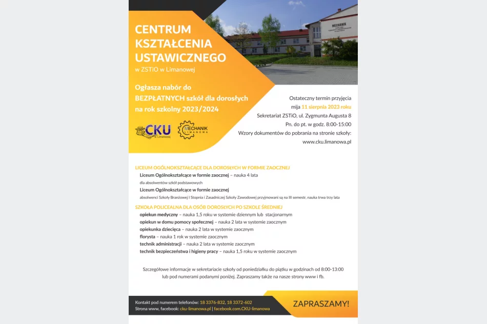 Trwa nabór do szkół dla dorosłych  - zdjęcie 4