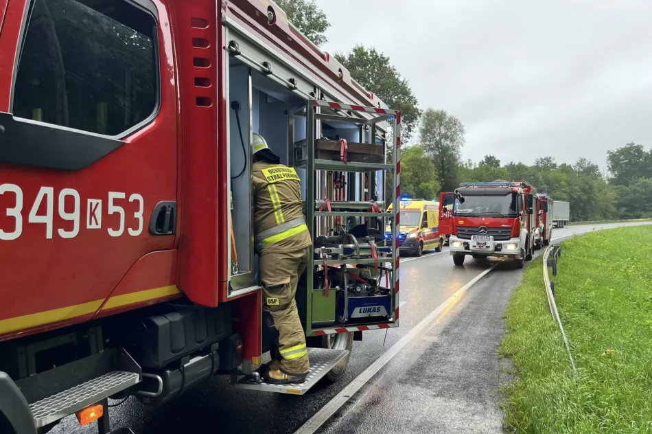 Zderzenie busa i samochodów osobowych. 6 osób zostało rannych - zdjęcie 6
