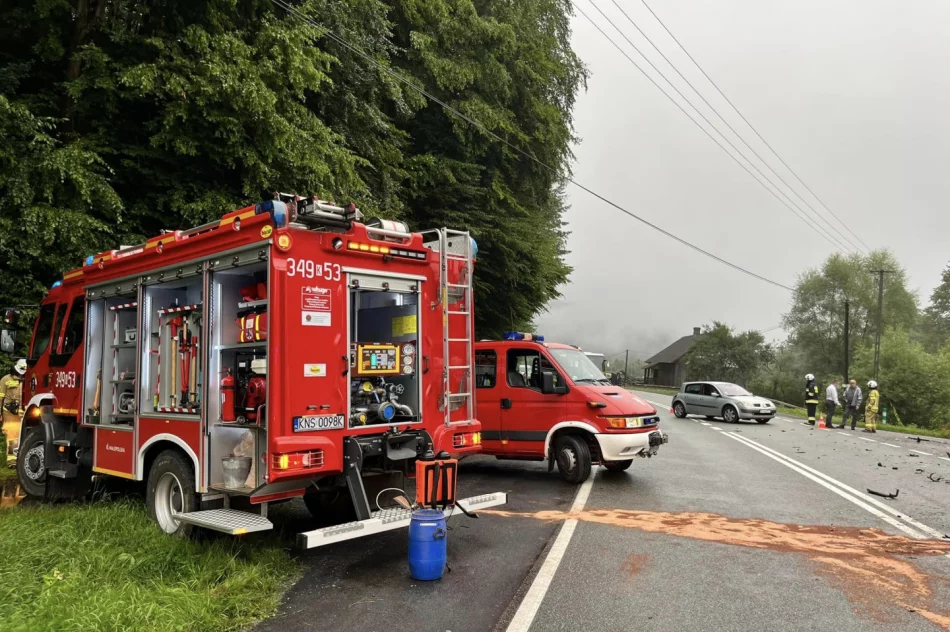 Zderzenie busa i samochodów osobowych. 6 osób zostało rannych - zdjęcie 10