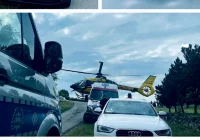 Rowerzysta w stanie zagrożenia życia zabrany przez LPR - zdjęcie główne