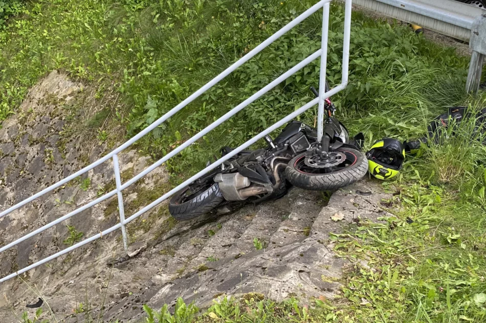 Wypadek motocyklisty na DK28 - zdjęcie 2