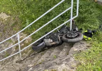 Wypadek motocyklisty na DK28 - zdjęcie główne