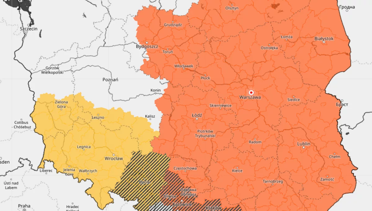 Ponowne ostrzeżenie o upale dla większości Polski - drugi stopień zagrożenia