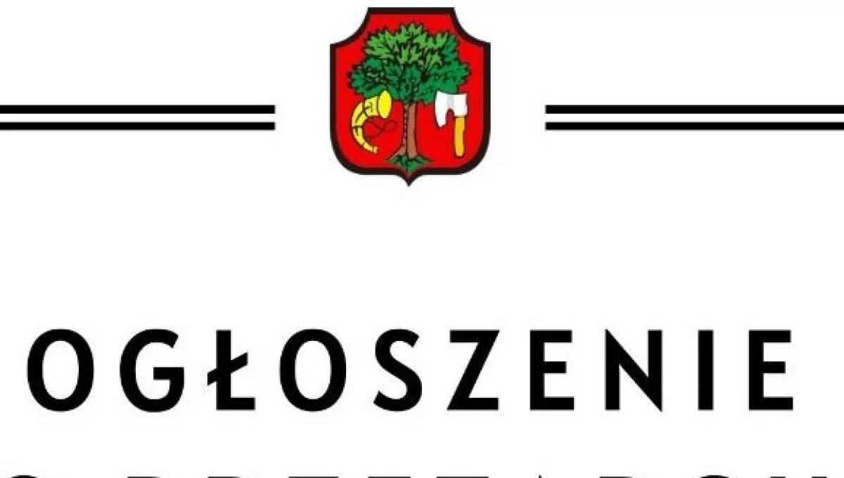 Ogłoszenie o przetargu ustnym nieograniczonym