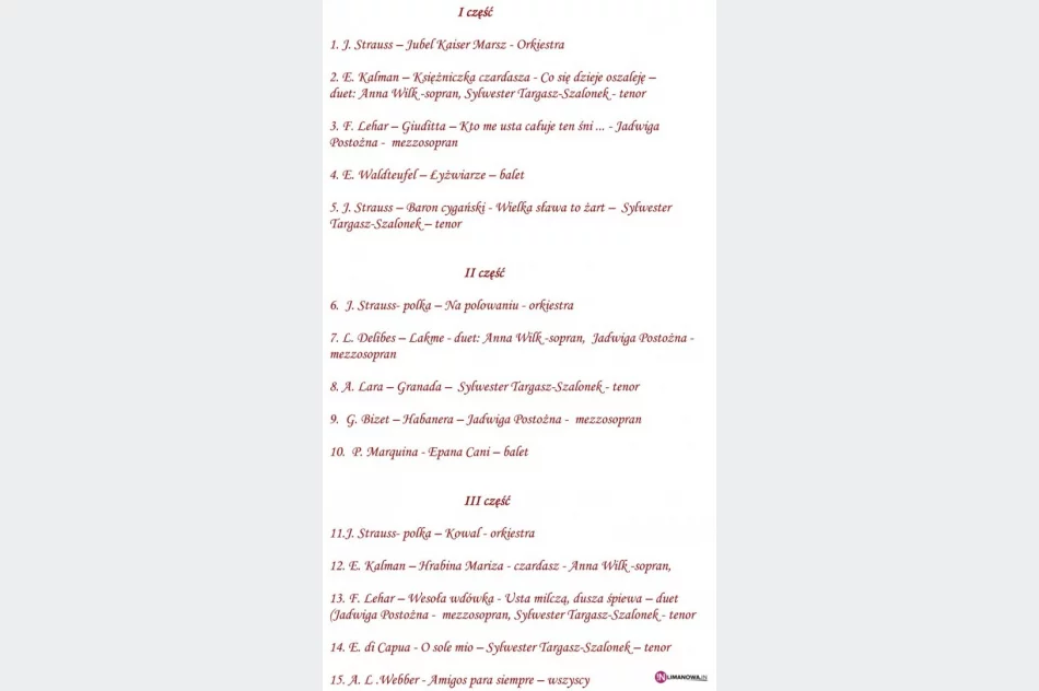 Zaproszenie na Koncert Noworoczny - zdjęcie 2