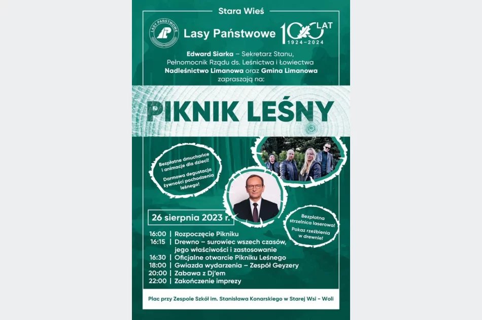 26 sierpnia zapraszamy na Piknik Leśny w Starej Wsi Woli - zdjęcie 2