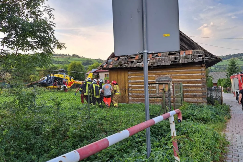 13-latek na crossie zderzył się z Fordem. Wezwano LPR - zdjęcie 2