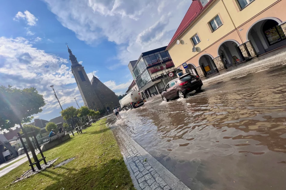 Rynek w Limanowej zalany - kolejny już raz  - zdjęcie 10