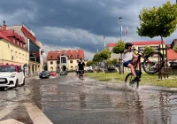 Rynek w Limanowej zalany - kolejny już raz  - zdjęcie główne