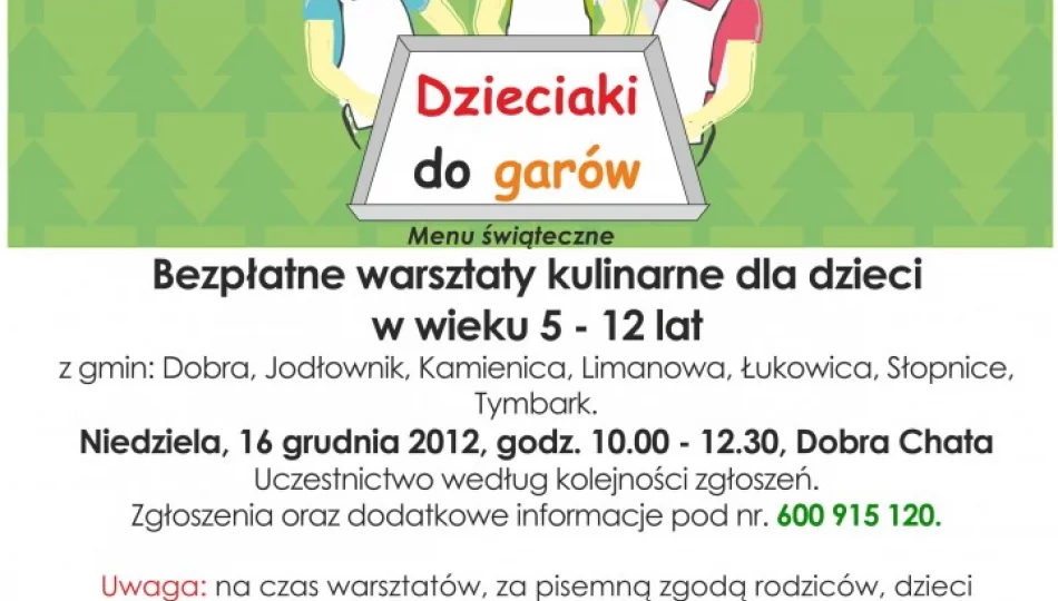 Świąteczne warsztaty kulinarne dla dzieci - zdjęcie 1