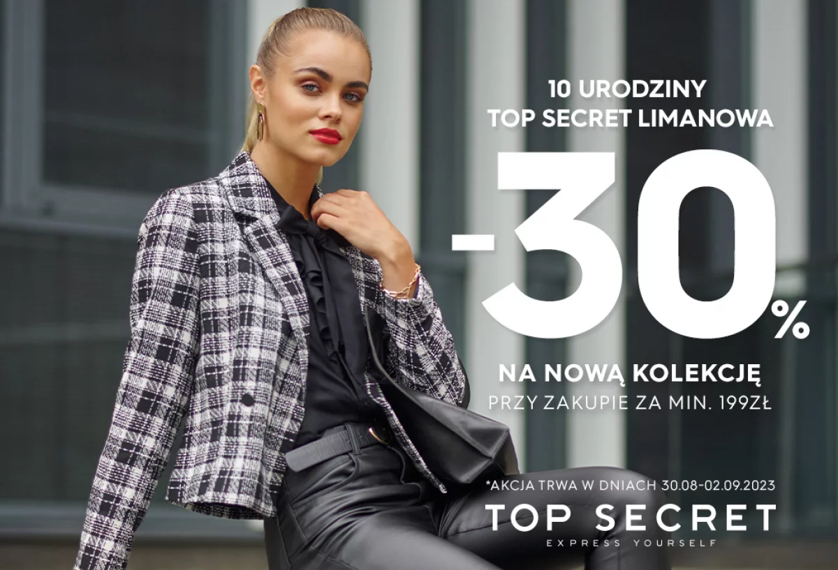Świętuj z nami 10. urodziny Top Secret w Limanowej!
