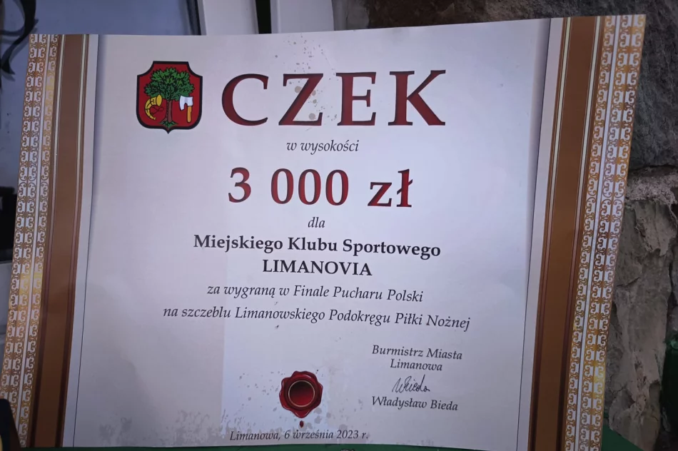 Puchar Polski Limanowskiego Podokręgu Piłki Nożnej dla „Limanovii” - zdjęcie 3