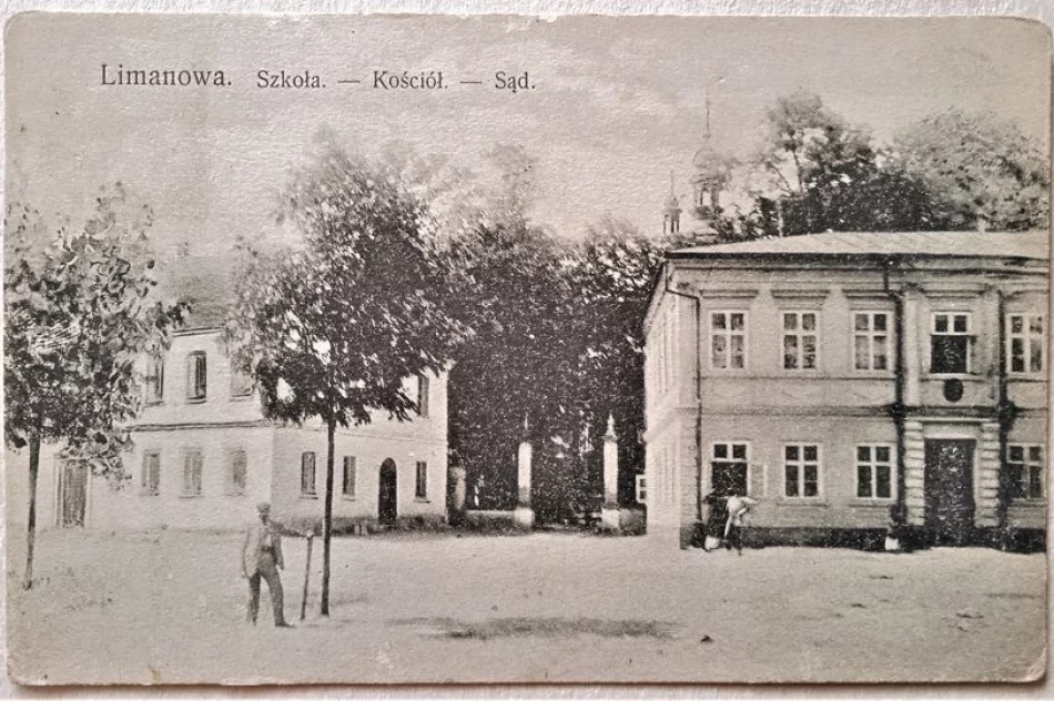 Limanowa na starej pocztówce, nadanej 112 lat temu - zdjęcie 2