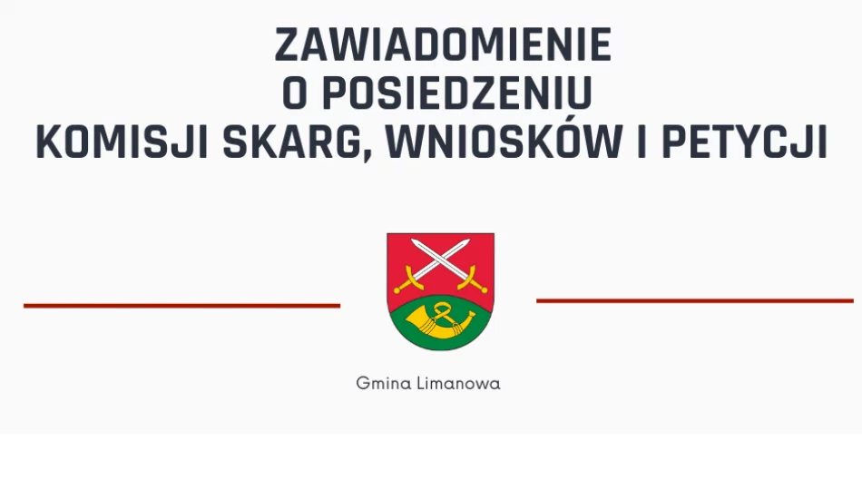 Posiedzenie Komisji Skarg, Wniosków i Petycji Rady Gminy Limanowa w dniu 13 września 2023 r. - zdjęcie 1
