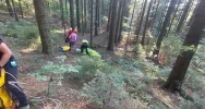 Paralotniarka zawisła na drzewie - akcja GOPR - zdjęcie 3