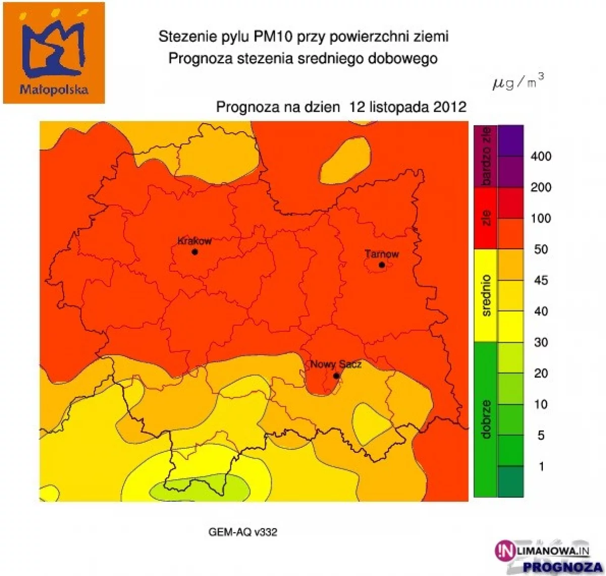 Uwaga na zanieczyszczenie powietrza pyłem