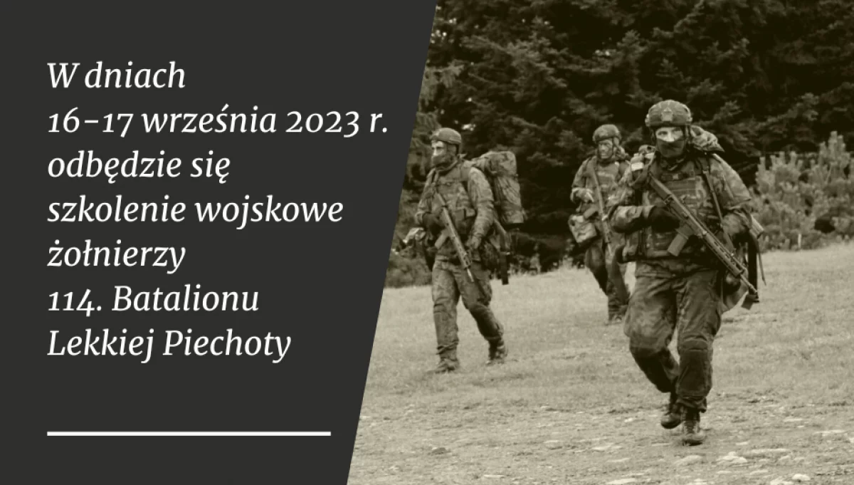 16-17 września – szkolenie żołnierzy WOT