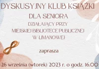 Miejska Biblioteka zaprasza na wrześniowe spotkanie Dyskusyjnego Klubu Książki dla Seniora - zdjęcie główne