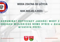 Woda z wodociągu wiejskiego Nowe Rybie-zdatna do użycia - zdjęcie główne