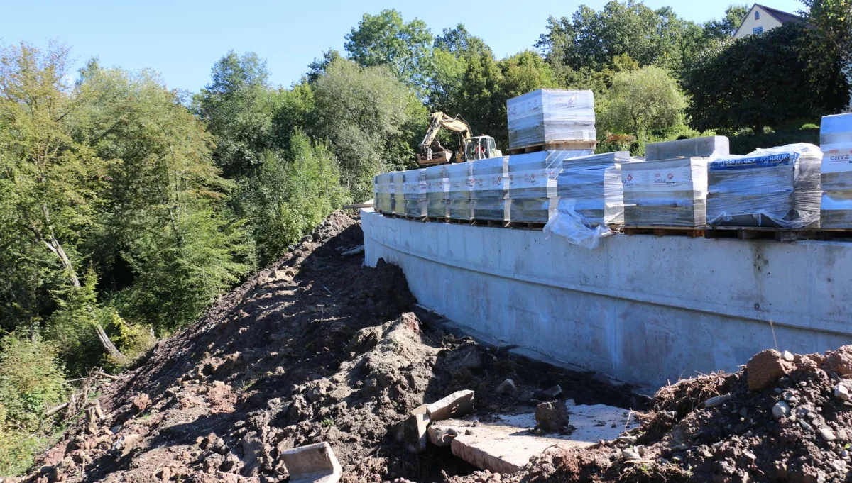 Zaawansowane prace nad stabilizacją osuwiska przy ul. Paderewskiego