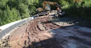 Zaawansowane prace nad stabilizacją osuwiska przy ul. Paderewskiego - zdjęcie 4