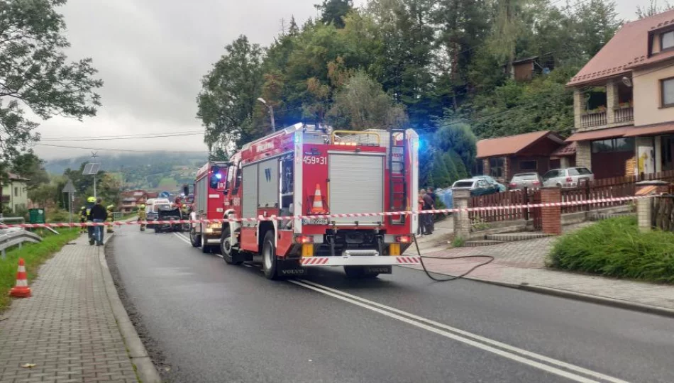 Czołowe zderzenie - osiem osób rannych w tym sześcioro dzieci - zdjęcie 1