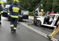 Wypadek na DW 968: jedna osoba ranna - zdjęcie główne