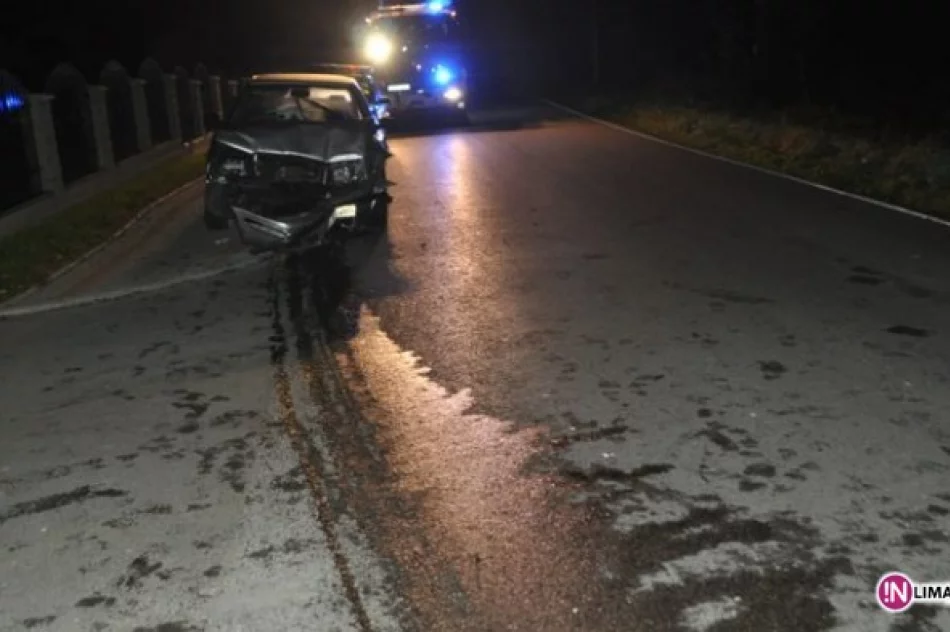 Czołowe zderzenie samochodów - zdjęcie 2