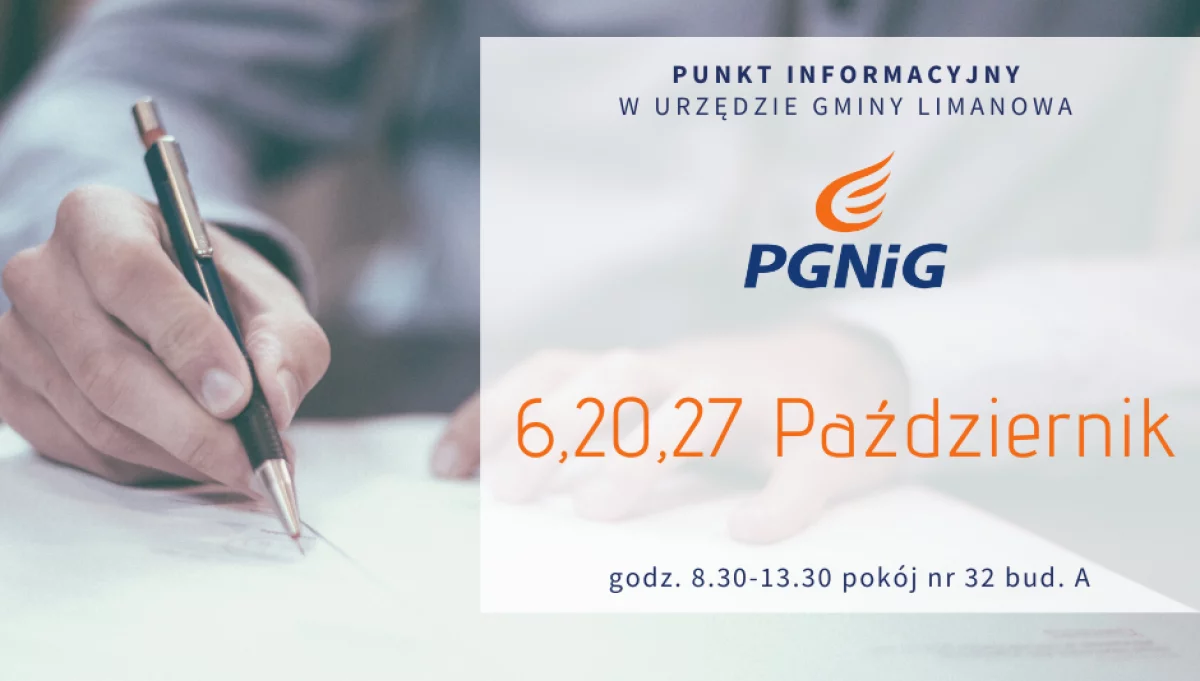 Dyżury doradcy PGNiG w Październiku 2023