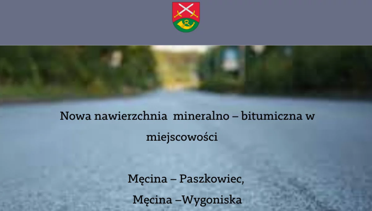 Trwają prace związane z położeniem nowej nawierzchni mineralno – bitumicznej