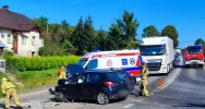 Zderzenie pojazdów na drodze krajowej  - zdjęcie 2