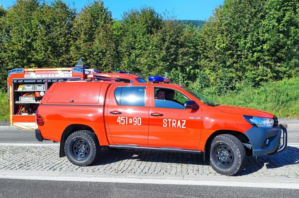 Zderzenie pojazdów na drodze krajowej  - zdjęcie 7