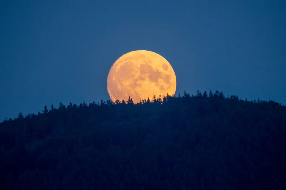 Superksiężyc zdobi niebo nad Beskidem Wyspowym: zobacz zdjęcia - zdjęcie 6