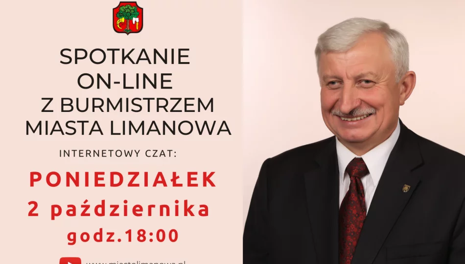 Czat z Burmistrzem – w poniedziałek 2 października o godz. 18:00 - zdjęcie 1