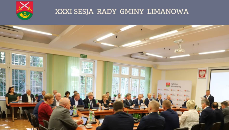 Za nami XXXI sesja Rady Gminy Limanowa - zdjęcie 1