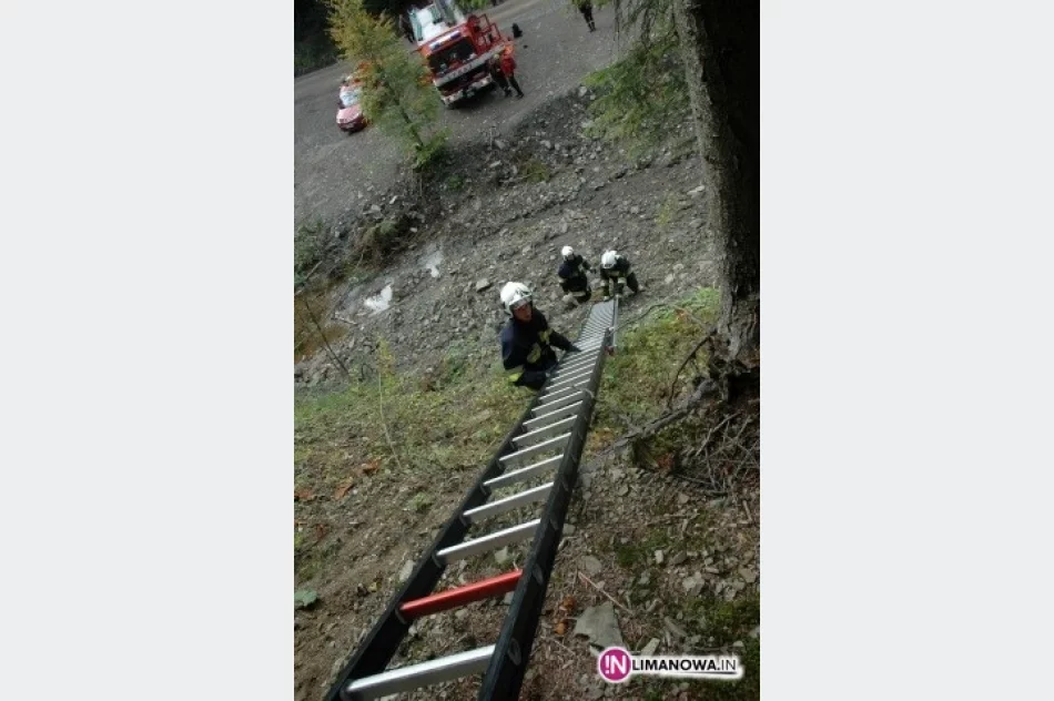 Wypadek i pozorowany pożar lasu - zdjęcie 3