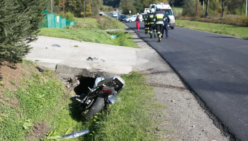 Śmiertelny wypadek motocyklisty - zdjęcie 1